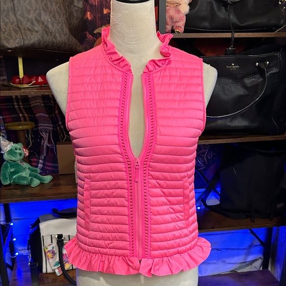 Lilly Pulitzer Other - Lilly Pulitzer Pink Ruffle Vest